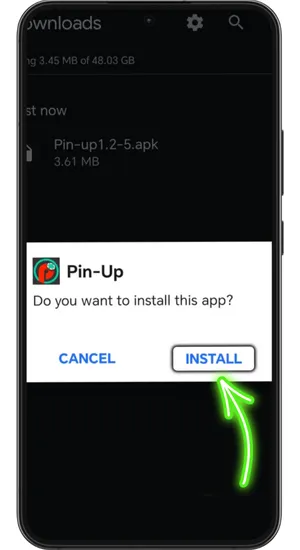 App Pin-Up Android download APK