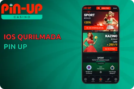iOS qurilmada Pin-Up uz skachat